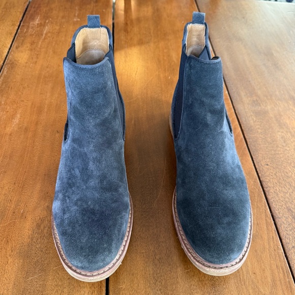 Sofft Leah Chelsea Boots in Navy Blue Suede, Women's Size 11 - Picture 5 of 12